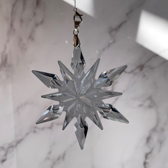 Crystal Snowflake Sun Catcher Christmas Tree Decor Czech Bohemia Crystal Gift - Picture 9 of 12